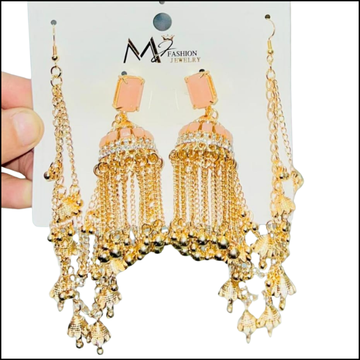 Egypt Geometric Bells Long Tassel Drop Indian Earrings