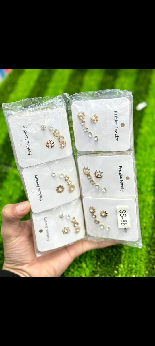 Earrings Tops Fashion Card